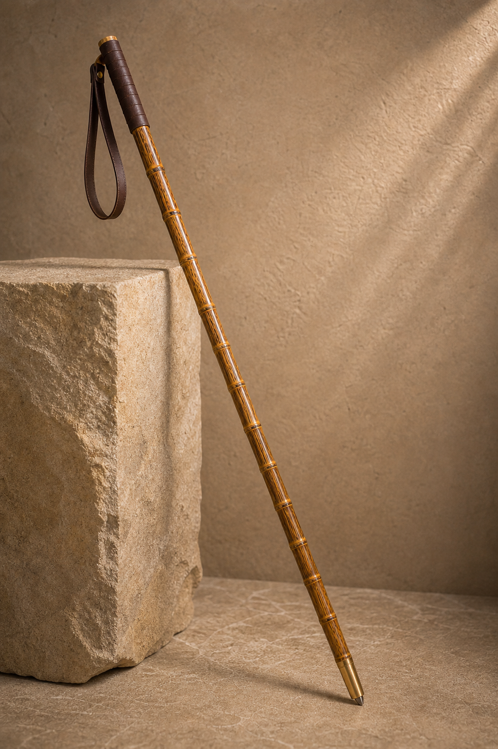 SOLID GOLDEN BAMBOO STAFF product photo