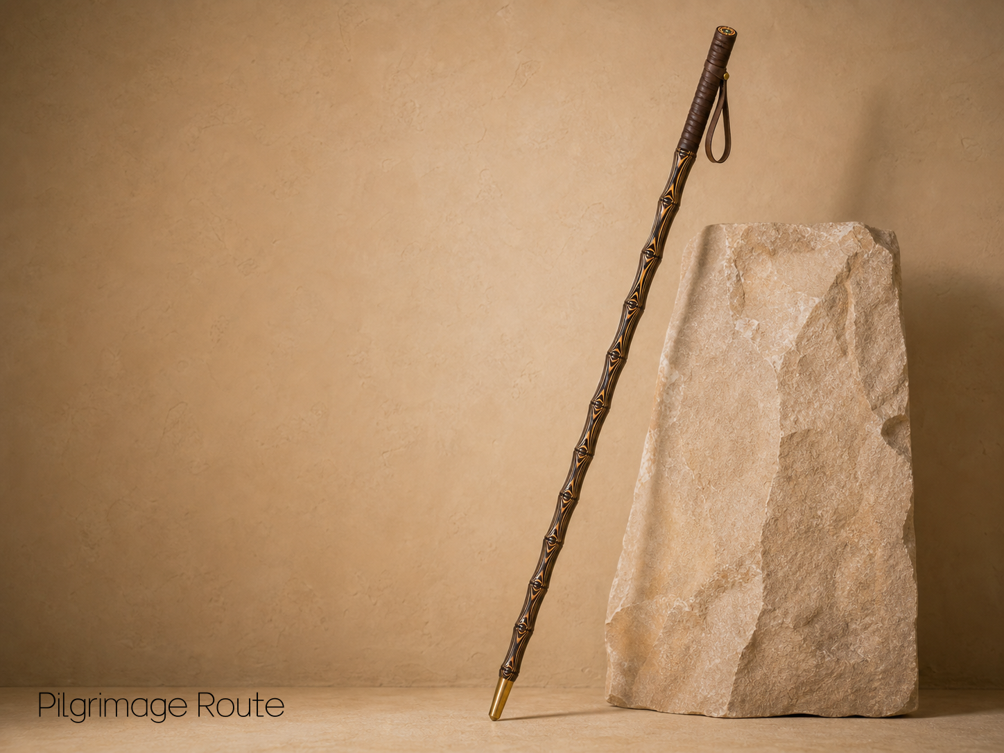 AFRICAN ZEBRA BAMBOO STAFF product photo